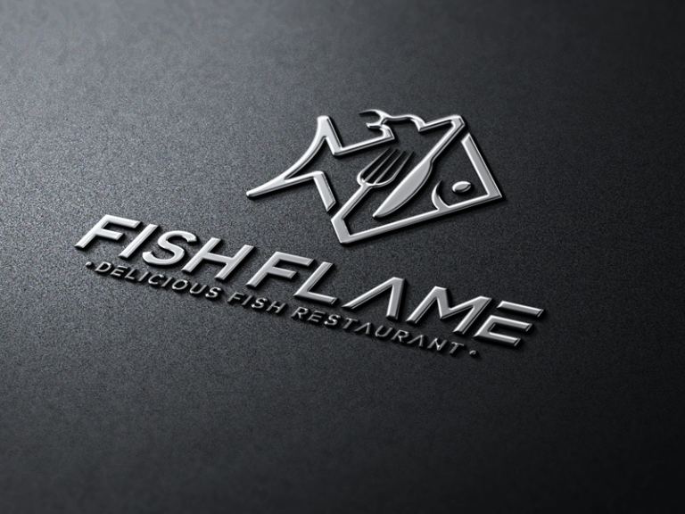 Fish Flame Logo and Branding Design