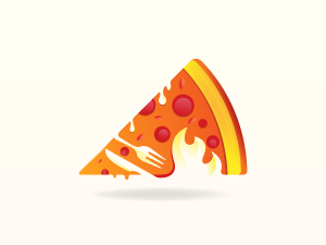 Hot Pizza Logo Design